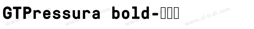 GTPressura bold字体转换 GTPressura bold字体转换